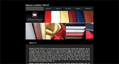 Desktop Screenshot of masmaleather.com